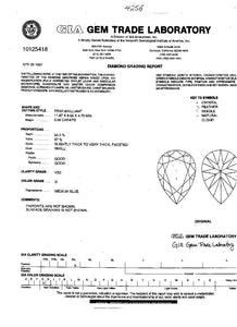 Pear Shape Diamond 3.04 ct G VS2