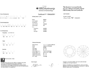 Round Brilliant Diamond 5.20 ct H VS1