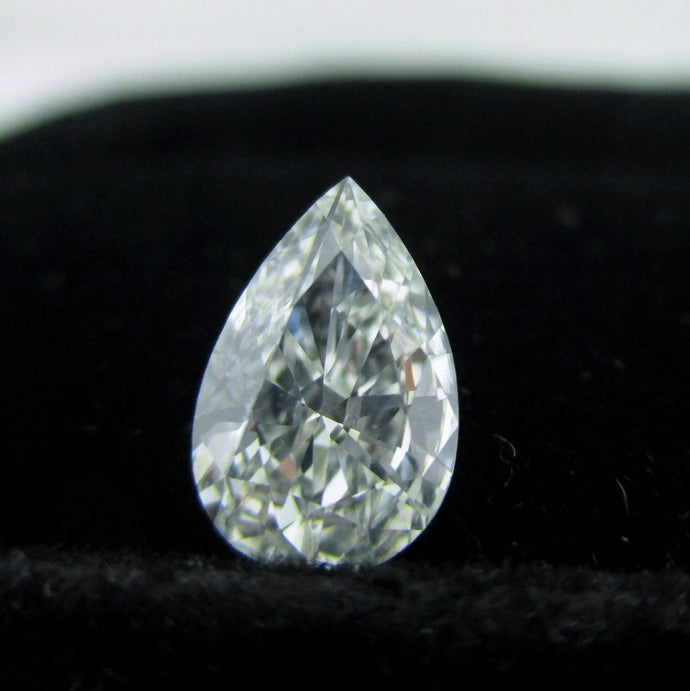 Pear Shape Diamond 0.81 ct D VS2