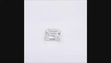 Load and play video in Gallery viewer, Emerald Cut Diamond 3.02 ct H VVS2
